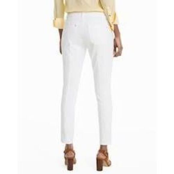 WHBM White Skimmer Pants size 14 - Picture 1 of 11
